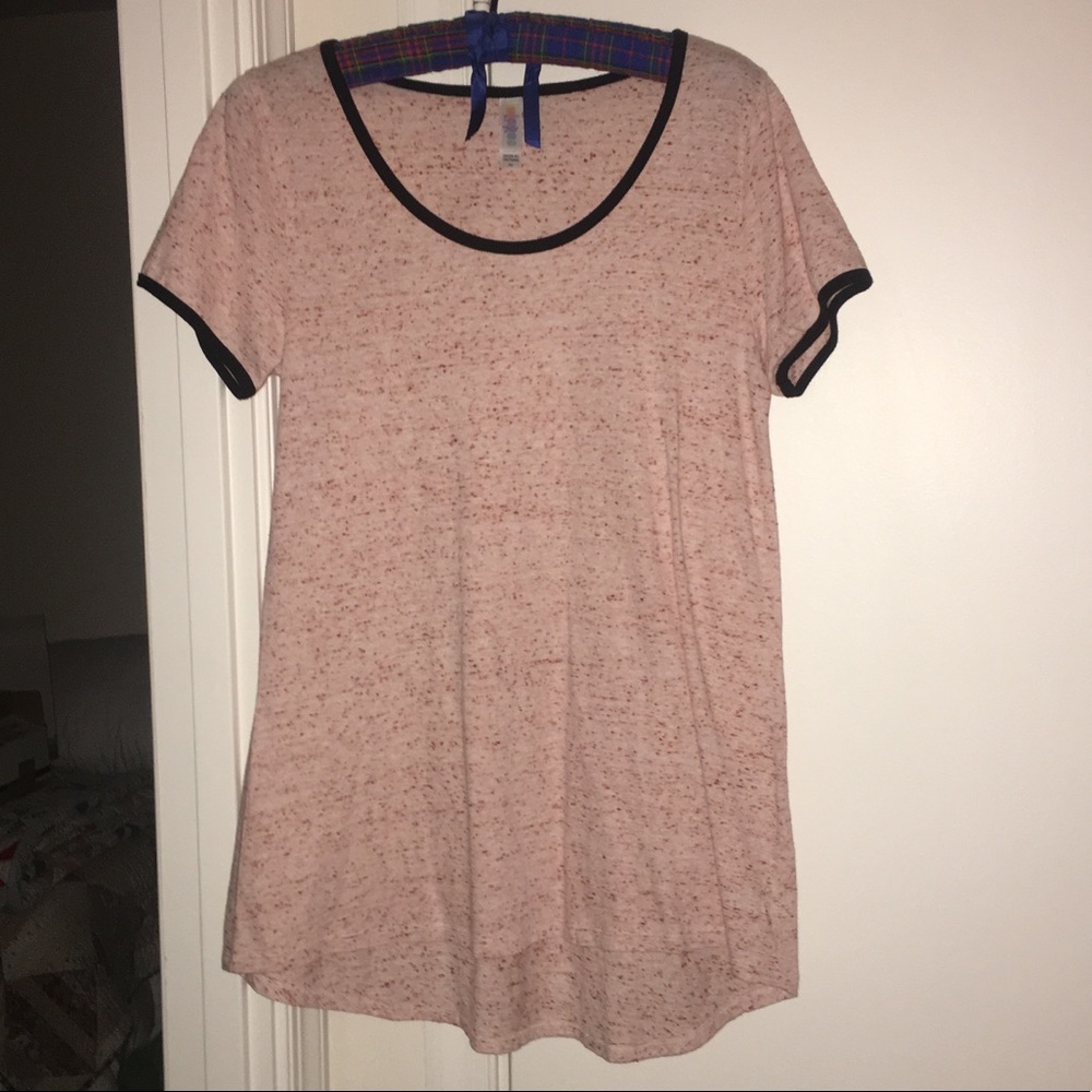 LulaRoe red speck tunic top XS